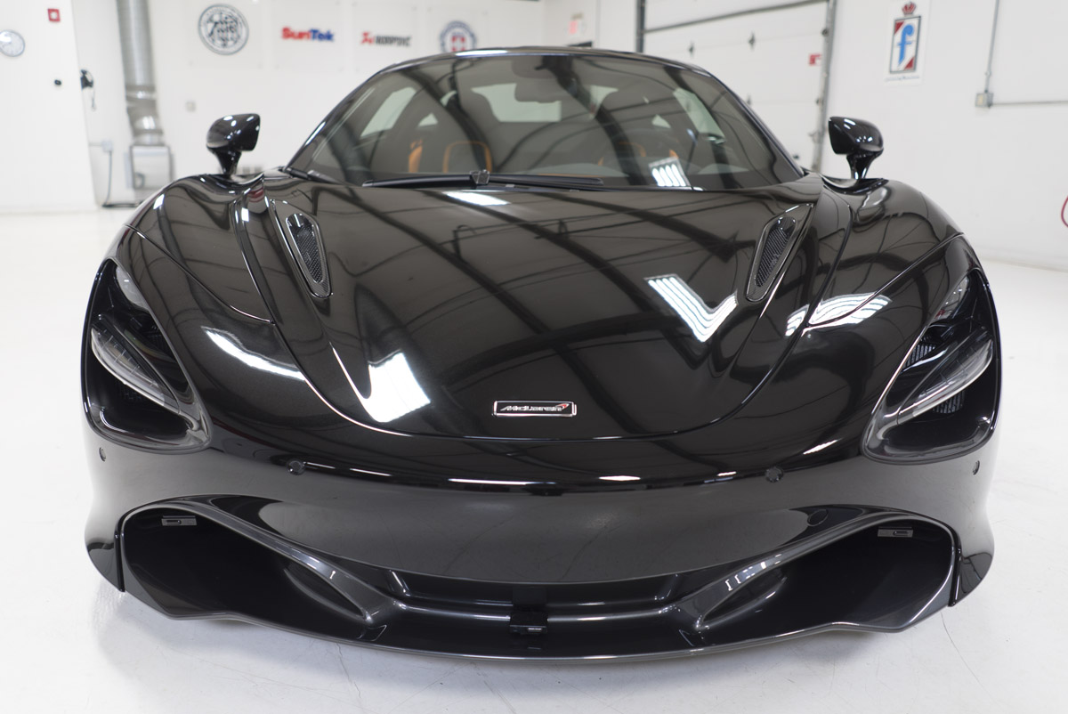 Onyx Black Mclaren 7s Video Full Ppf Wrap Esoteric Auto Detail In Columbus Ohio Detailing Clear Bra Detailing Products Training